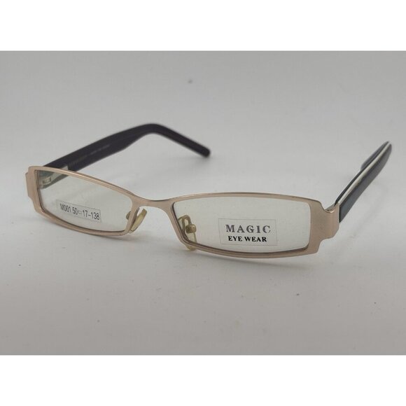 MAGIC EYEWEAR - Gold & Black M001 50-17-138  Glasses Frames - Picture 1 of 10